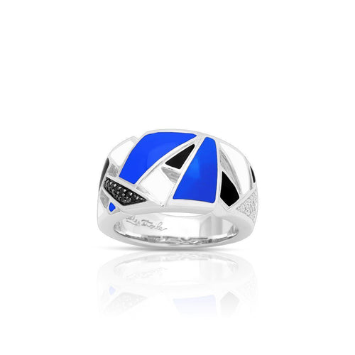 Belle Etoile Spectrum Ring - Blue White & Black