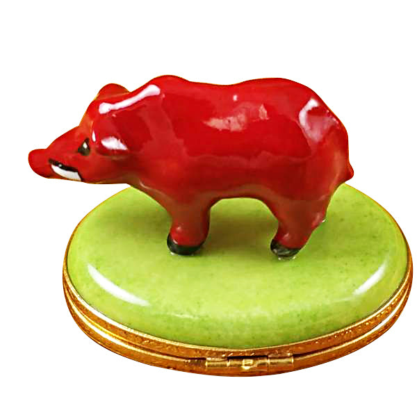 Load image into Gallery viewer, Red Boar Limoges Box
