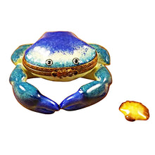 Load image into Gallery viewer, Rochard &quot;Blue Crab with Shell&quot; Limoges Box