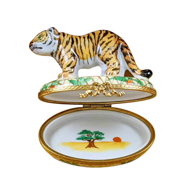 Load image into Gallery viewer, Tiger Limoges Box
