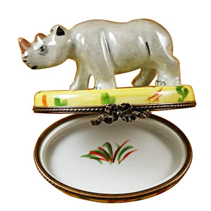 Rhinoceros Limoges Box