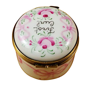 Pink First Curl Limoges Box