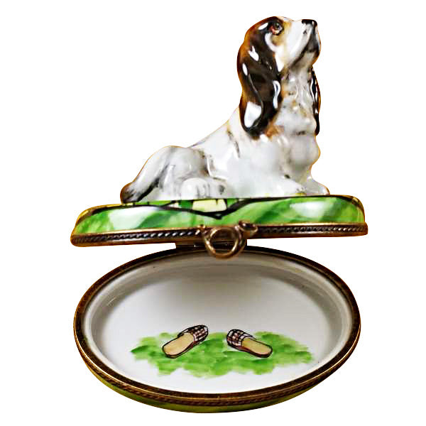 Load image into Gallery viewer, Basset Hound Limoges Box
