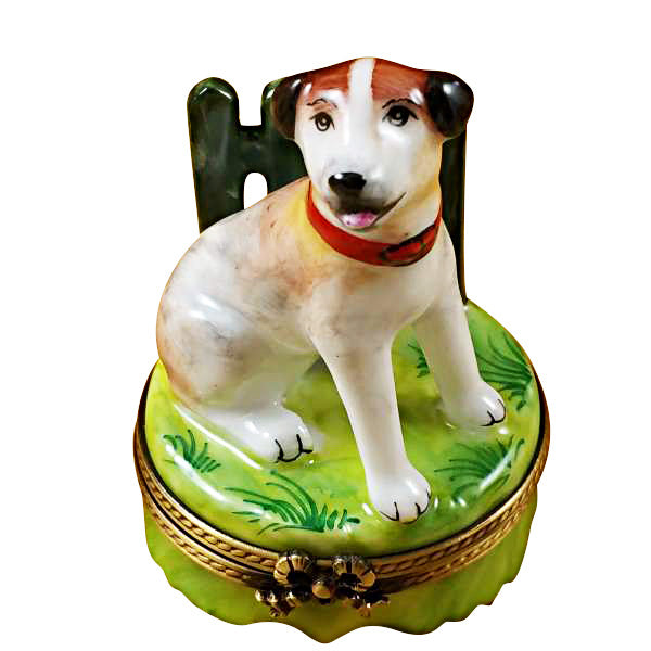 Load image into Gallery viewer, Jack Russell Limoges Box
