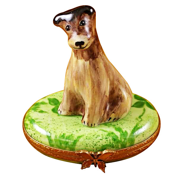 Load image into Gallery viewer, Wire Fox Terrier Limoges Box
