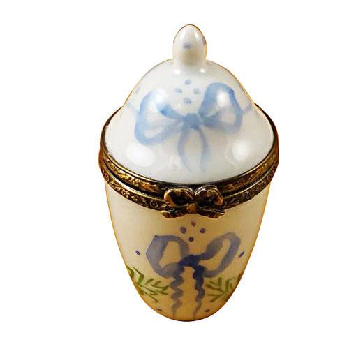 Blue and White Urn Limoges Box