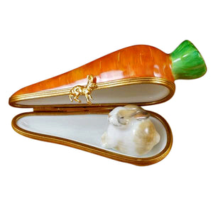 Rochard "Carrot with Rabbit" Limoges Box