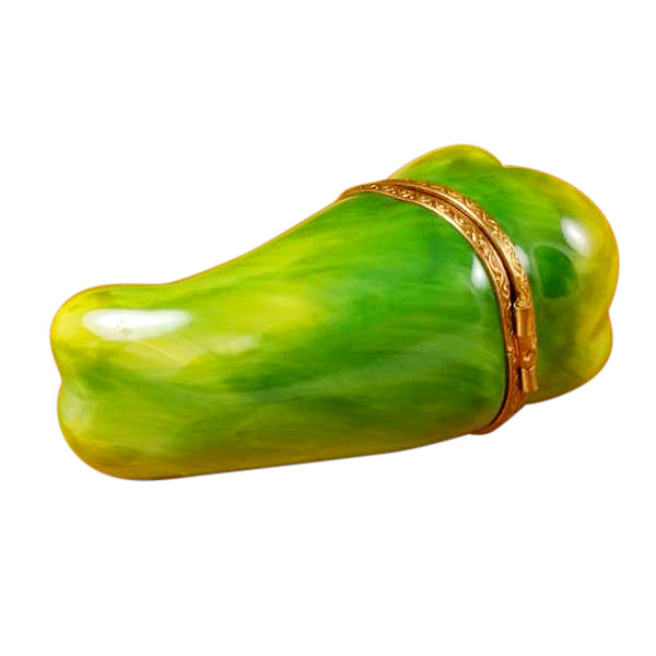 Load image into Gallery viewer, Large Pepper - Green Limoges Box
