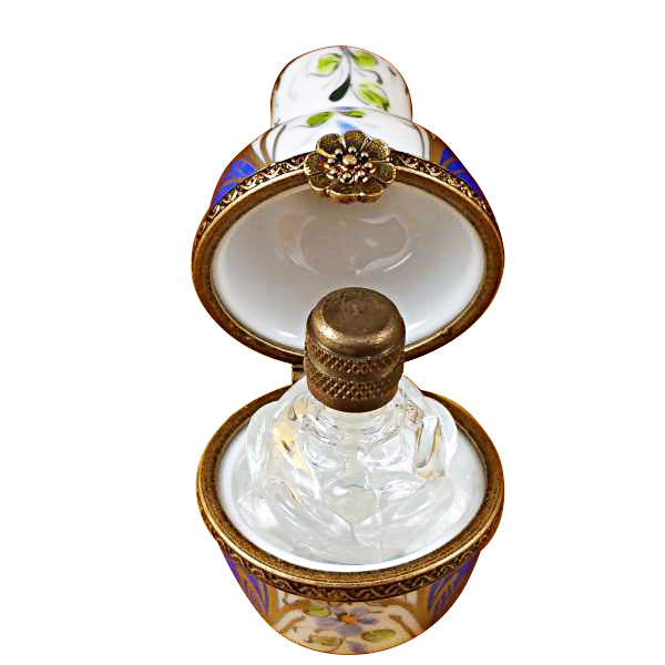 Load image into Gallery viewer, Blue Urn with One Bottle Limoges Box
