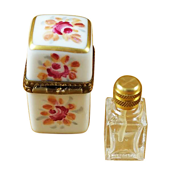 Load image into Gallery viewer, White Tall with One Bottle Limoges Box
