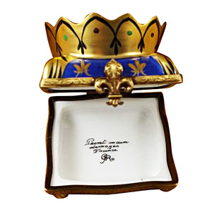 Crown on Pillow Limoges Box