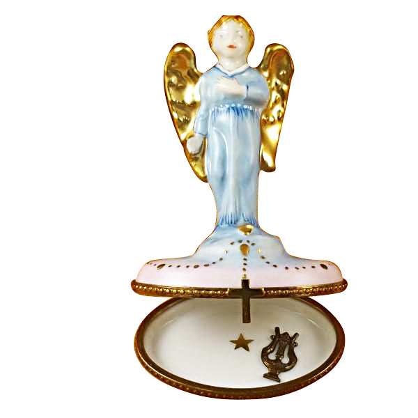 Load image into Gallery viewer, Gabriel Angel with Harp Limoges Box
