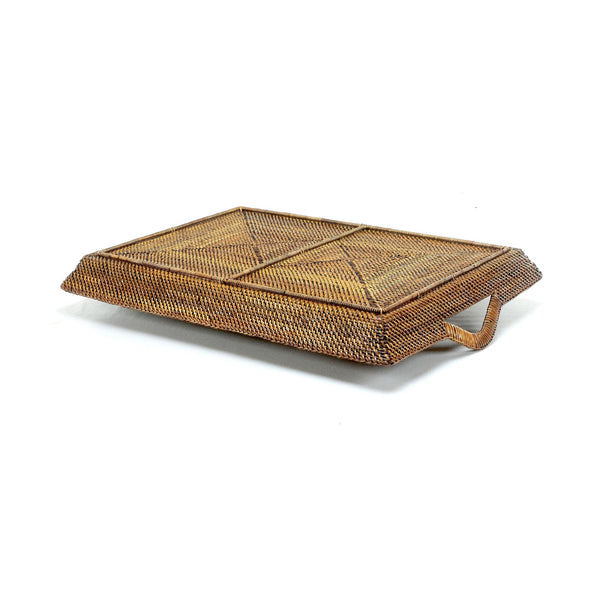 Load image into Gallery viewer, Calaisio Rectangular Serving Tray, Slanted Sides, Base Reinforced with Wrought Iron
