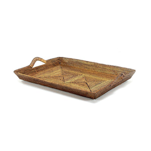 Calaisio Rectangular Serving Tray, Slanted Sides, Base Reinforced with Wrought Iron