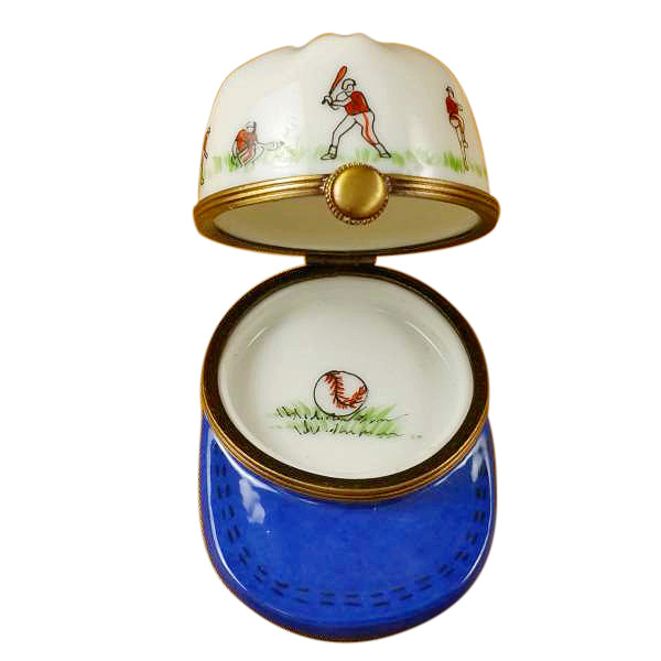 Load image into Gallery viewer, Baseball Hat with Batters Limoges Box
