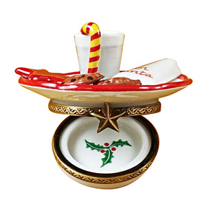 Rochard "Cookies For Santa with Removable Cookie" Limoges Box