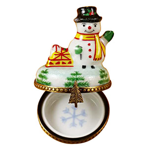 Small Snowman Limoges Box