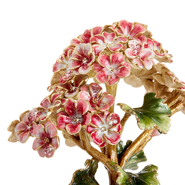 Load image into Gallery viewer, Jay Strongwater Geranium Flower Objet

