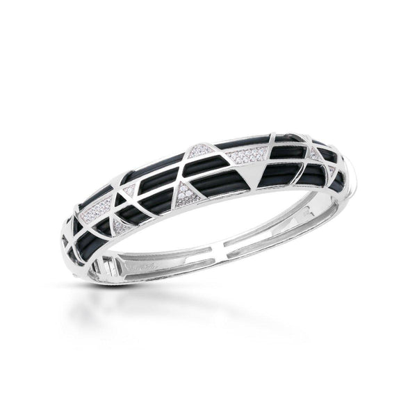 Load image into Gallery viewer, Belle Etoile Trilogy Bangle - Black
