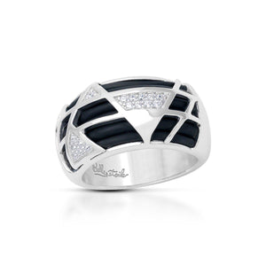 Belle Etoile Trilogy Ring - Black
