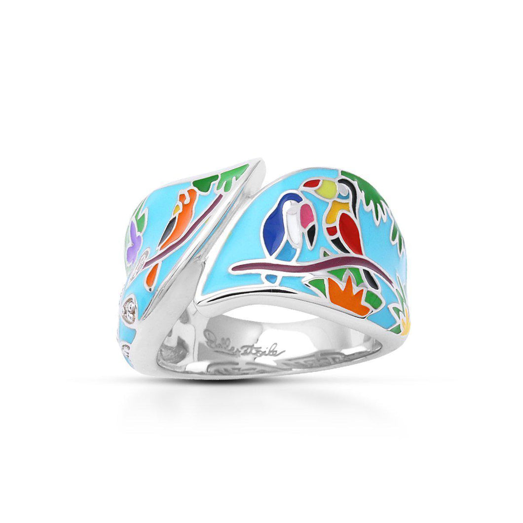 Belle Etoile Tropical Rainforest Ring - Blue & Multi