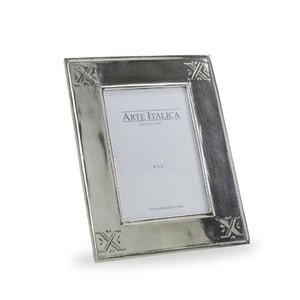 Arte Italica Tuscan Pewter Stamped  4 x 6 Frame