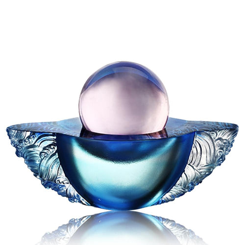 Liuli Crystal Paperweight, Feng Shui, As The Good World Turns-Kindness Turns This Good World