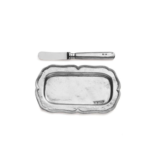 Arte Italica Vintage Butter Tray with Spreader