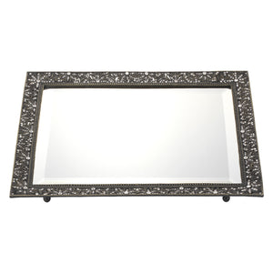 Olivia Riegel Bronze Windsor Beveled Mirror Tray