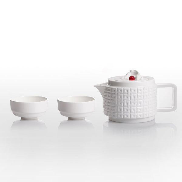 Load image into Gallery viewer, Liuli Tableware, Tea Set, Bone China, The Wellspring Teapot
