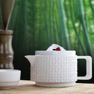Liuli Tableware, Tea Set, Bone China, The Wellspring Teapot