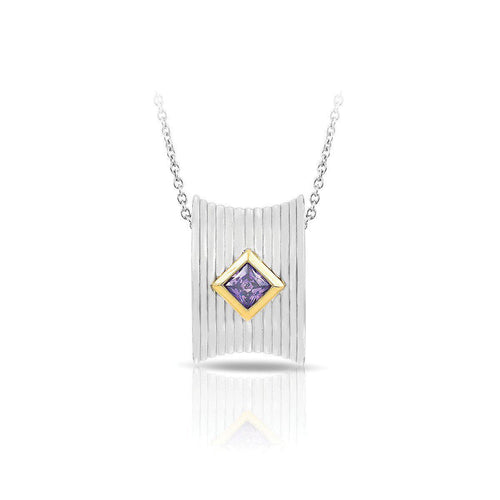 Belle Etoile Valore Pendant - Silver & Amethyst