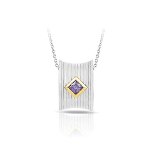 Belle Etoile Valore Pendant - Silver & Amethyst