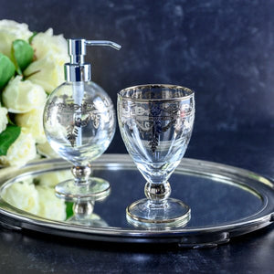 Arte Italica Vetro Platinum Water Glass for Bath