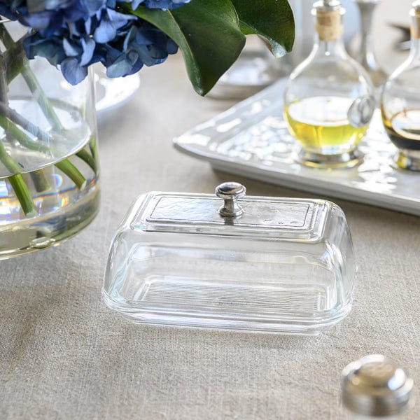 Load image into Gallery viewer, Arte Italica Vintage Glass Butter Dish
