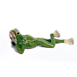 Frog Lying Vienna Bronze Figurine