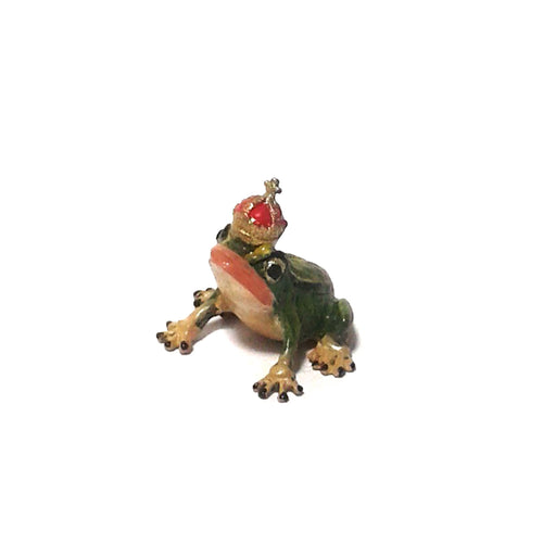 Frog King Mini Vienna Bronze Figurine
