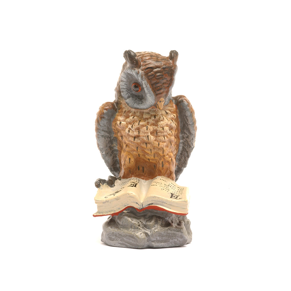 Owl On Rock Vienna Bronze Figurine
