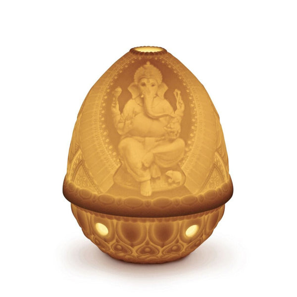 Load image into Gallery viewer, Lladro Lord Ganesha Lithophane - Votive
