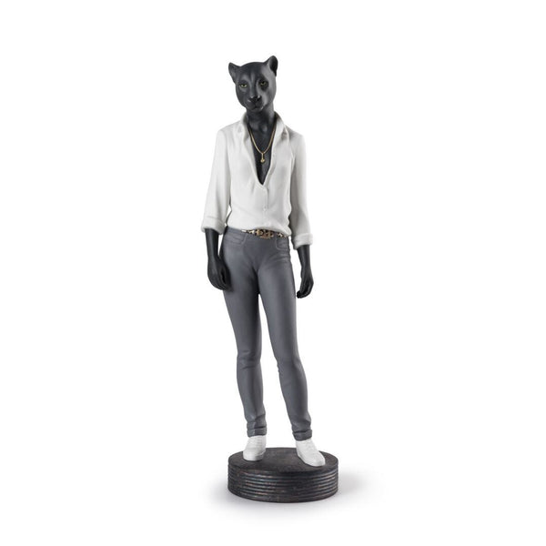 Load image into Gallery viewer, Lladro Panther Woman Figurine
