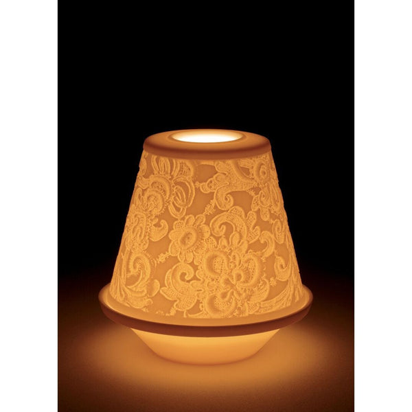 Load image into Gallery viewer, Lladro Lace Lithophane - Votive with Plate
