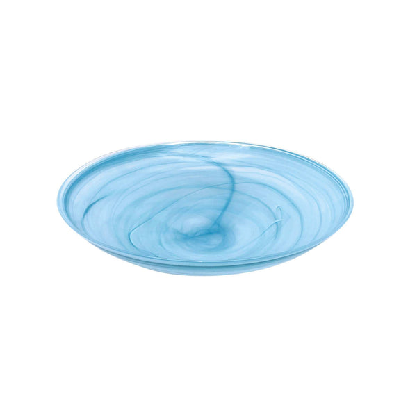 Load image into Gallery viewer, Mariposa Aqua Alabaster Serving Bowl
