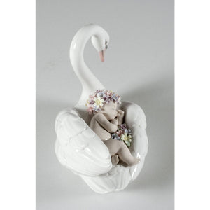 Lladro Drifting through Dreamland Swan Figurine