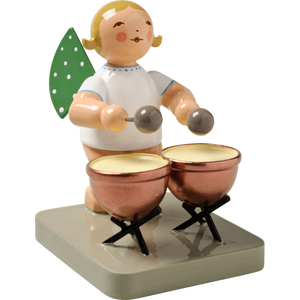 Wendt & Kuhn Angel with Two Kettledrums Figurine