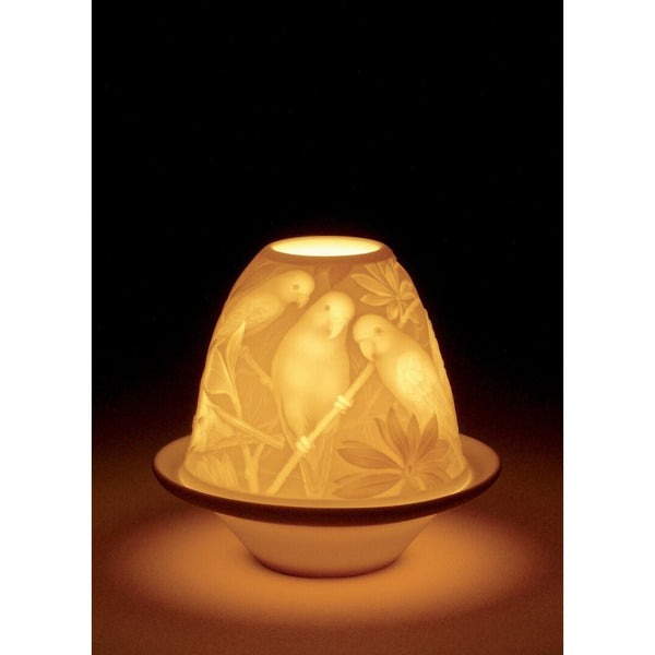 Load image into Gallery viewer, Lladro Parrots Lithophane - Votive with Plate
