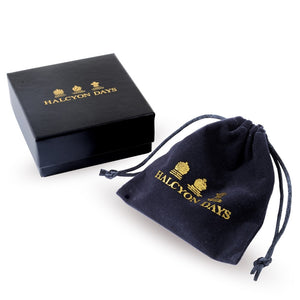 Halcyon Days "Tennis Racket & Ball Cream & Gold" Bangle