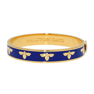 Halcyon Days "Bee Deep Cobalt & Gold" Bangle