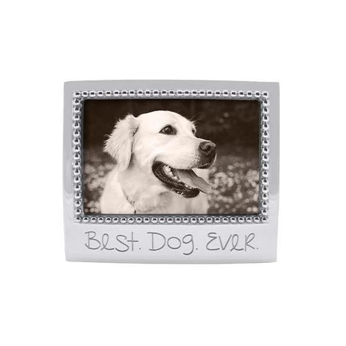 Mariposa BEST DOG EVER Beaded 4x6 Frame