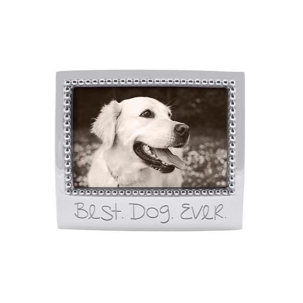 Load image into Gallery viewer, Mariposa BEST DOG EVER Beaded 4x6 Frame
