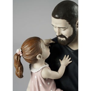 Lladro In Daddy's Arms Figurine